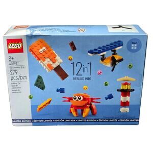 LEGO Fun Creativity 12-in-1 40593 279 Building Toy Pieces Place Sailboat Cabin &